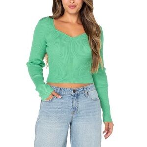 Celebrity Pink Green Long Sleeve Top